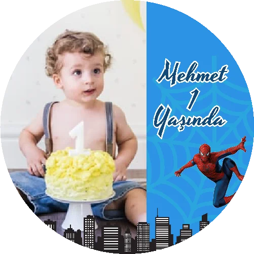 Örümcek Adam  Temalı yuvarlak Açacak Magneti